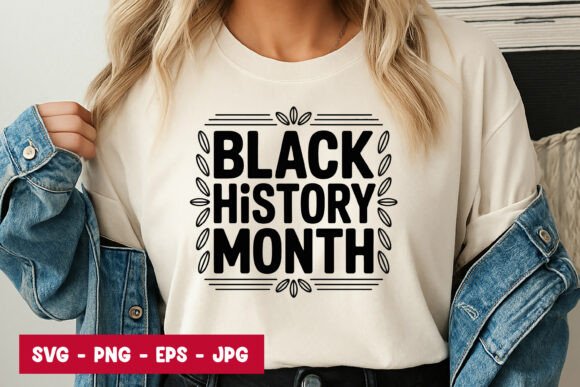 Black History Month Decorative Badge SVG Graphics