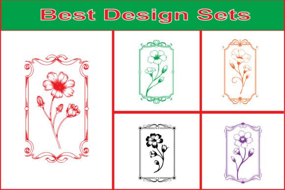 Classic Decorative Flower Frame Art