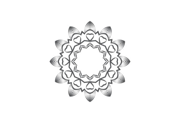 Cute Mandala Flower Decorative Ornament Graphics