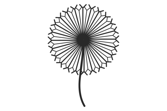 Dandelion Decorative Element. Graphics & Illustrations