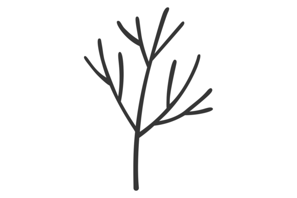 Dead Tree Branch Graphic Design Asset