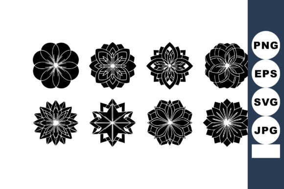Decorative Floral Mandala Vector with I: Graphics & Illustrations for Local Branding
