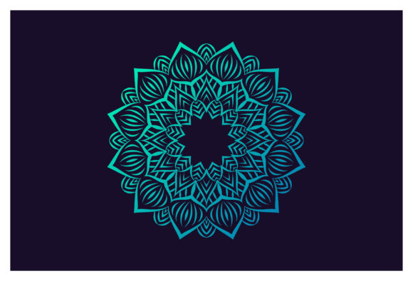 Decorative Hand Drawn Mandala Element
