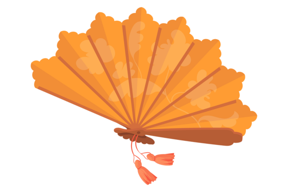 Decorative Hand Fan. Folding Open Coolin