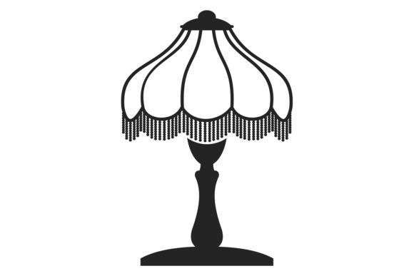 Decorative Lampshade Lamp. Vintage Bedro