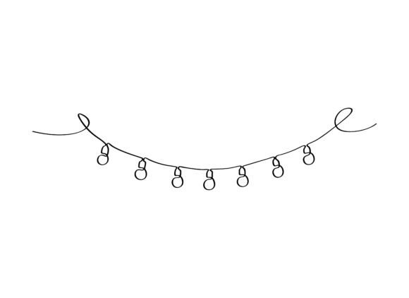 Decorative String Lights Bulbs Graphics