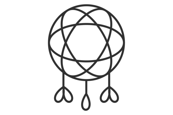 Dream Catcher Line Icon. Decorative Orna