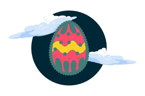 Easter Egg Graphic Decorative Style