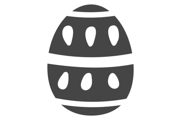 Easter Egg Silhouette: Graphics for Creative Projects