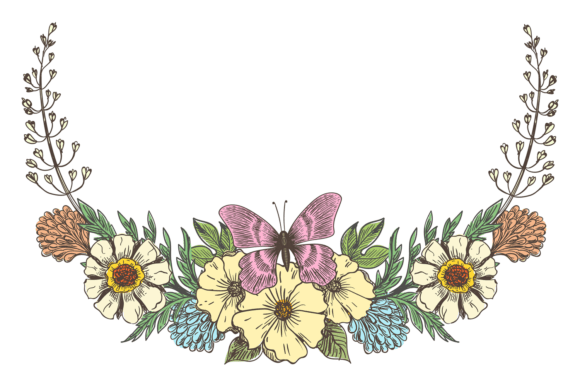 Floral Wreath: Graphics for Local Business Branding