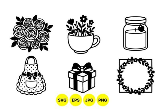 Sweet Home Decorative Clipart Set: Graphics for Creative Design