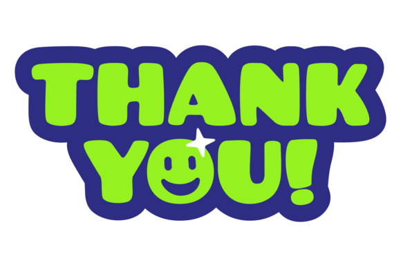 Thank You Label. Decorative Lettering Lo Graphics